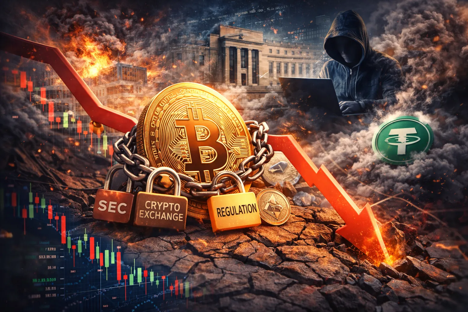 الأسباب التي أدت إلى تراجع سوق العملات الرقمية
