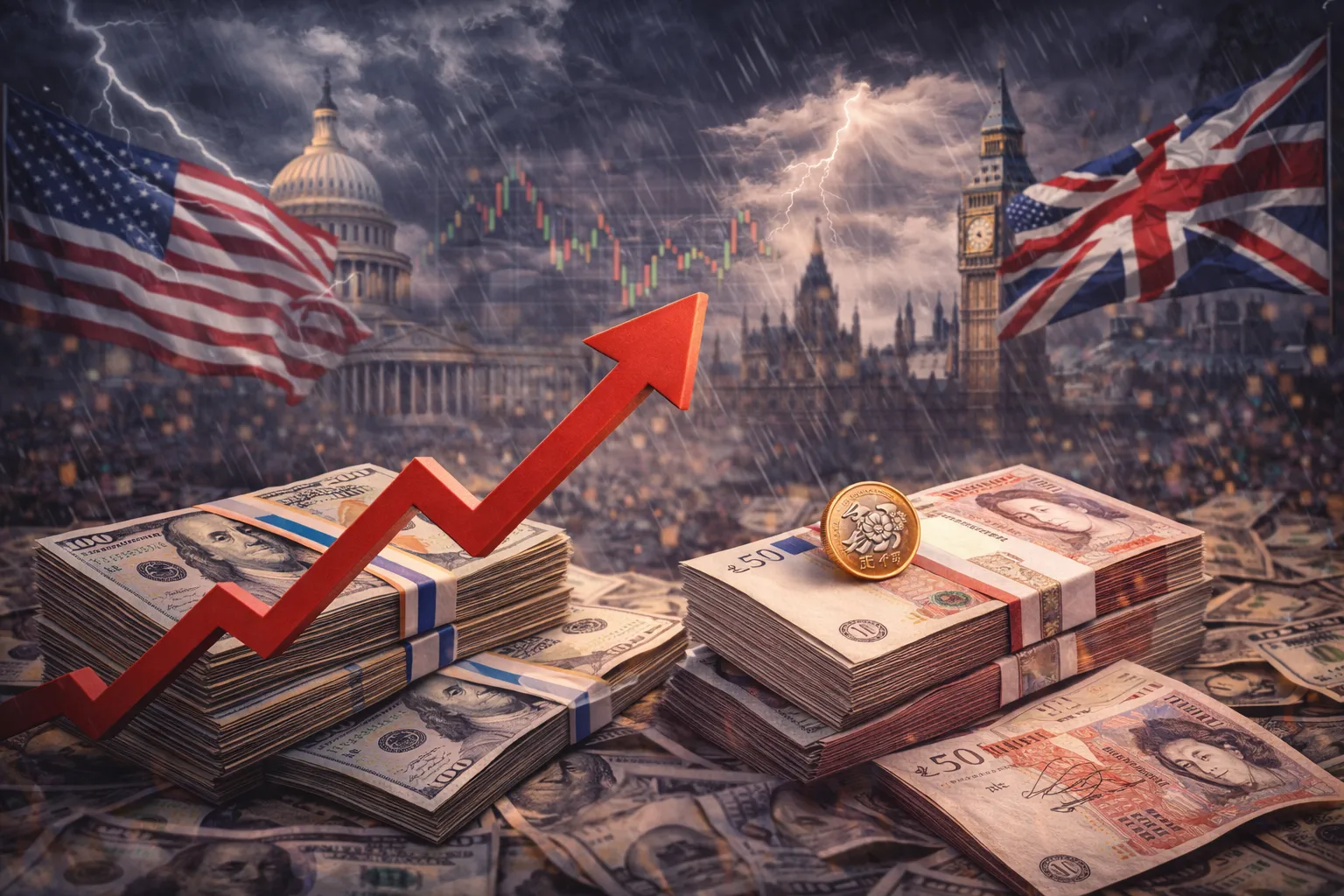 أسواق العملات في "عين العاصفة": ترقب أمريكي واضطراب سياسي في لندن