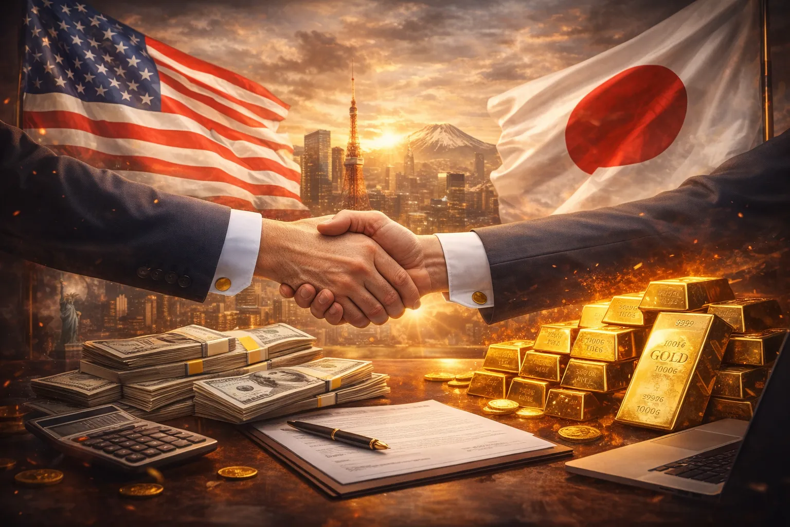 صفقة الـ 550 مليار دولار: لماذا يتجاهل كبار المستثمرين "التحالف الذهبي" بين واشنطن وطوكيو؟