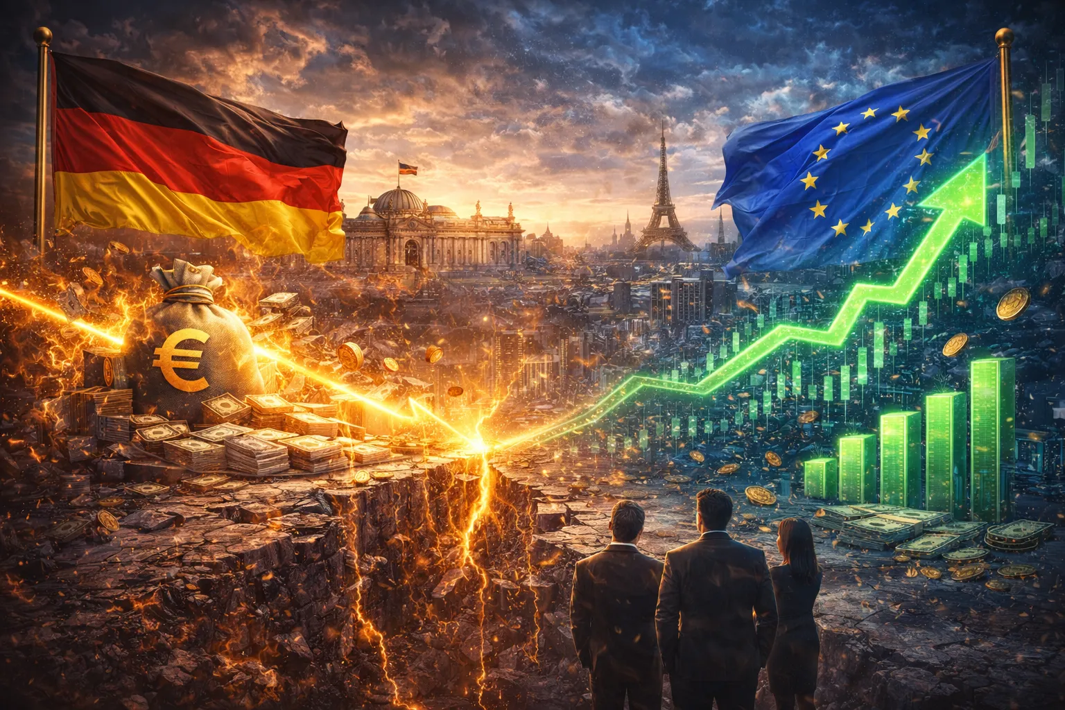 التحفيز المالي الألماني يبدأ مفعوله.. فهل تنجو الأسهم الأوروبية من فخ "التسعير المفرط"؟