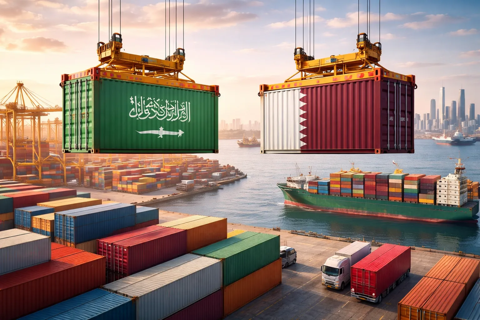 شراكة سعودية-قطرية لتعزيز التجارة الإقليمية عبر ممرات لوجستية وابتكار في القطاع البحري