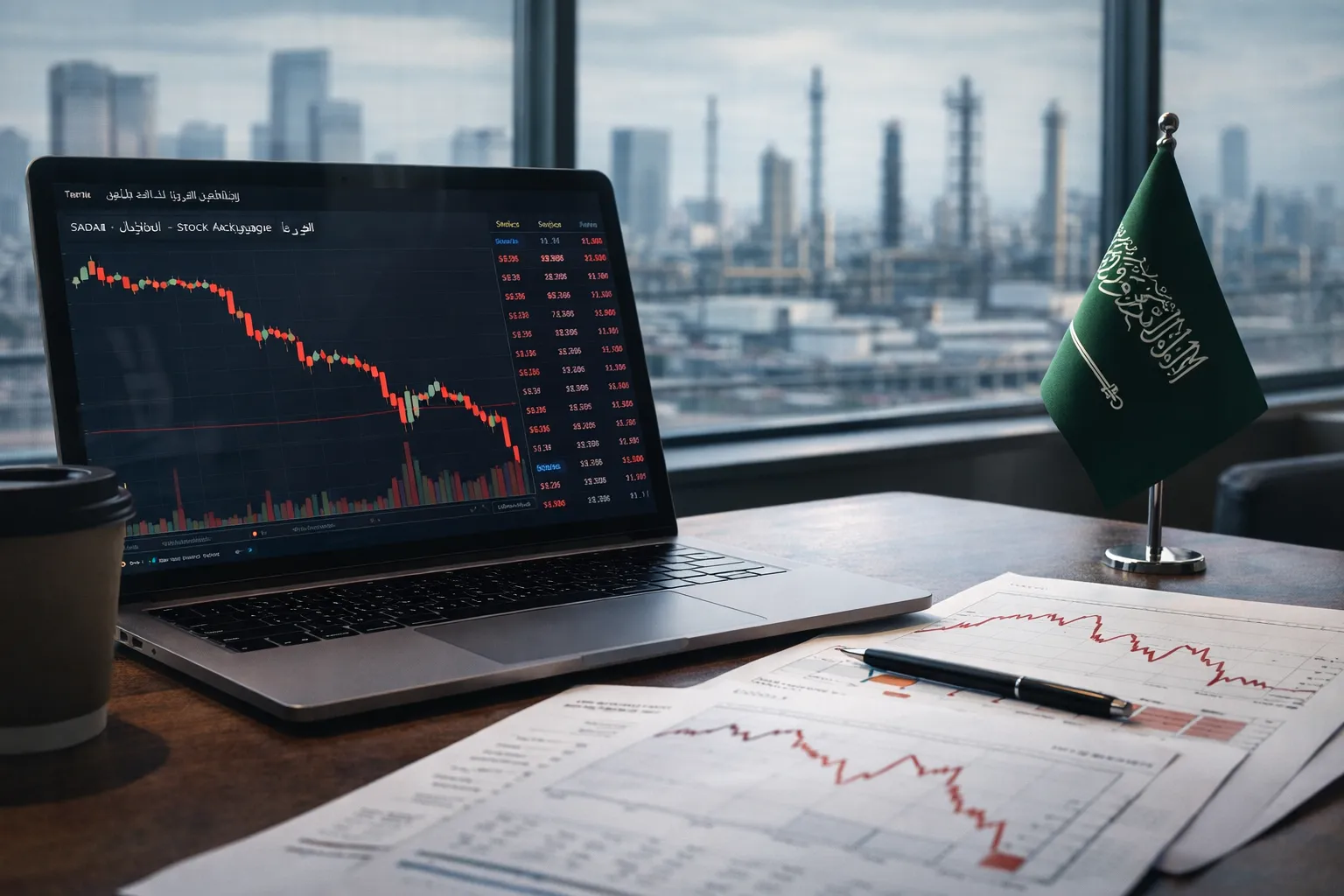 بورصة السعودية تتجه نحو أسوأ خسارة أسبوعية هذا العام | رغم صعود النفط، ضغوط من أسهم القياديات