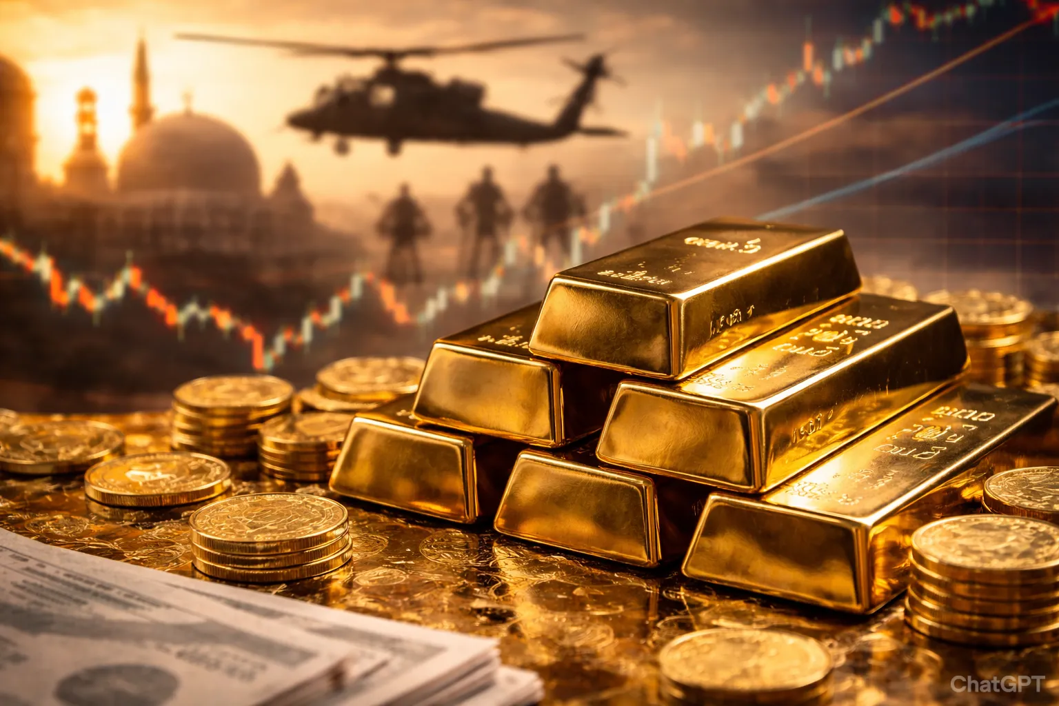 UBS يحدد هدفًا جريئًا للذهب عند 6,200 دولار وسط توترات الشرق الأوسط