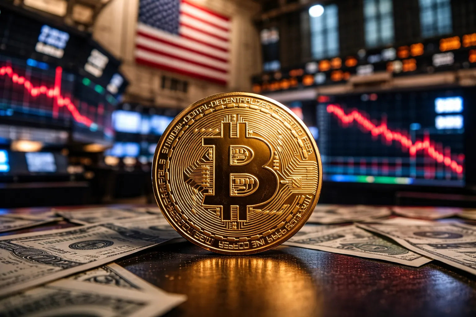 "بتكوين" تحت الضغط: كيف أصبح اعتمادها على وول ستريت نقطة ضعف كبيرة في السوق