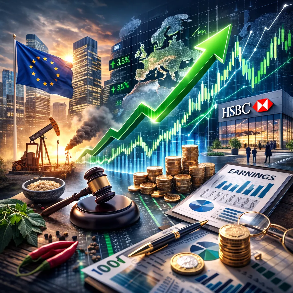 European Stocks Rise as Global Confidence Grows; HSBC Leads Earnings Reports