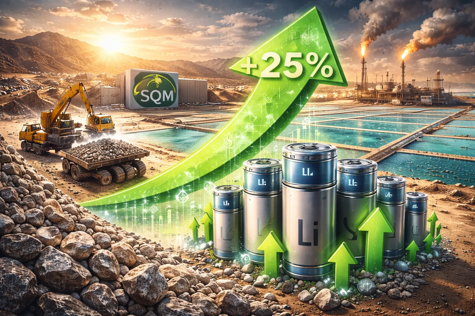 إس كيو إم تتوقع نمو الطلب العالمي على الليثيوم 25% هذا العام