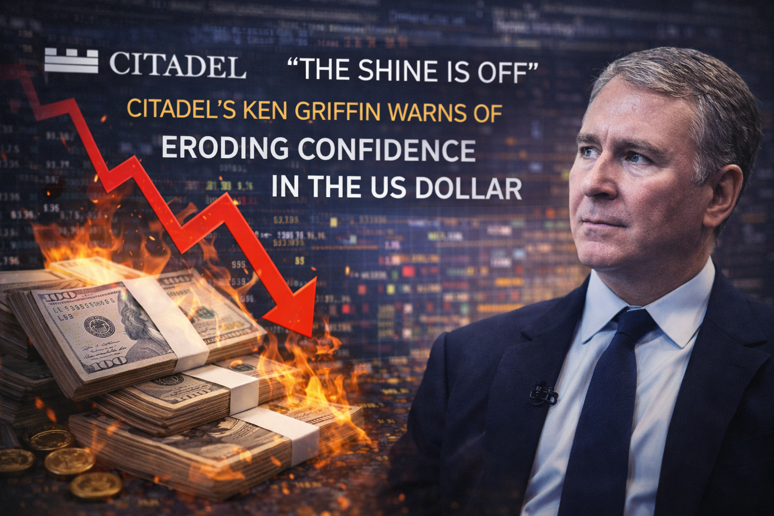 "The Shine is Off": Citadel’s Ken Griffin Warns of Eroding Confidence in the US Dollar