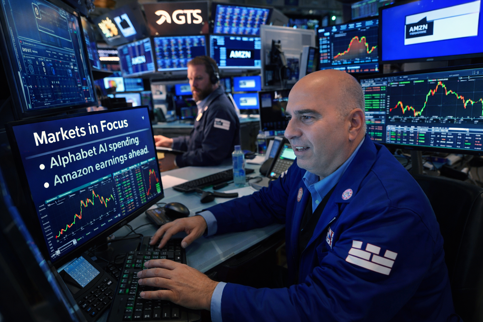 Markets eye Alphabet AI spending, Amazon earnings ahead