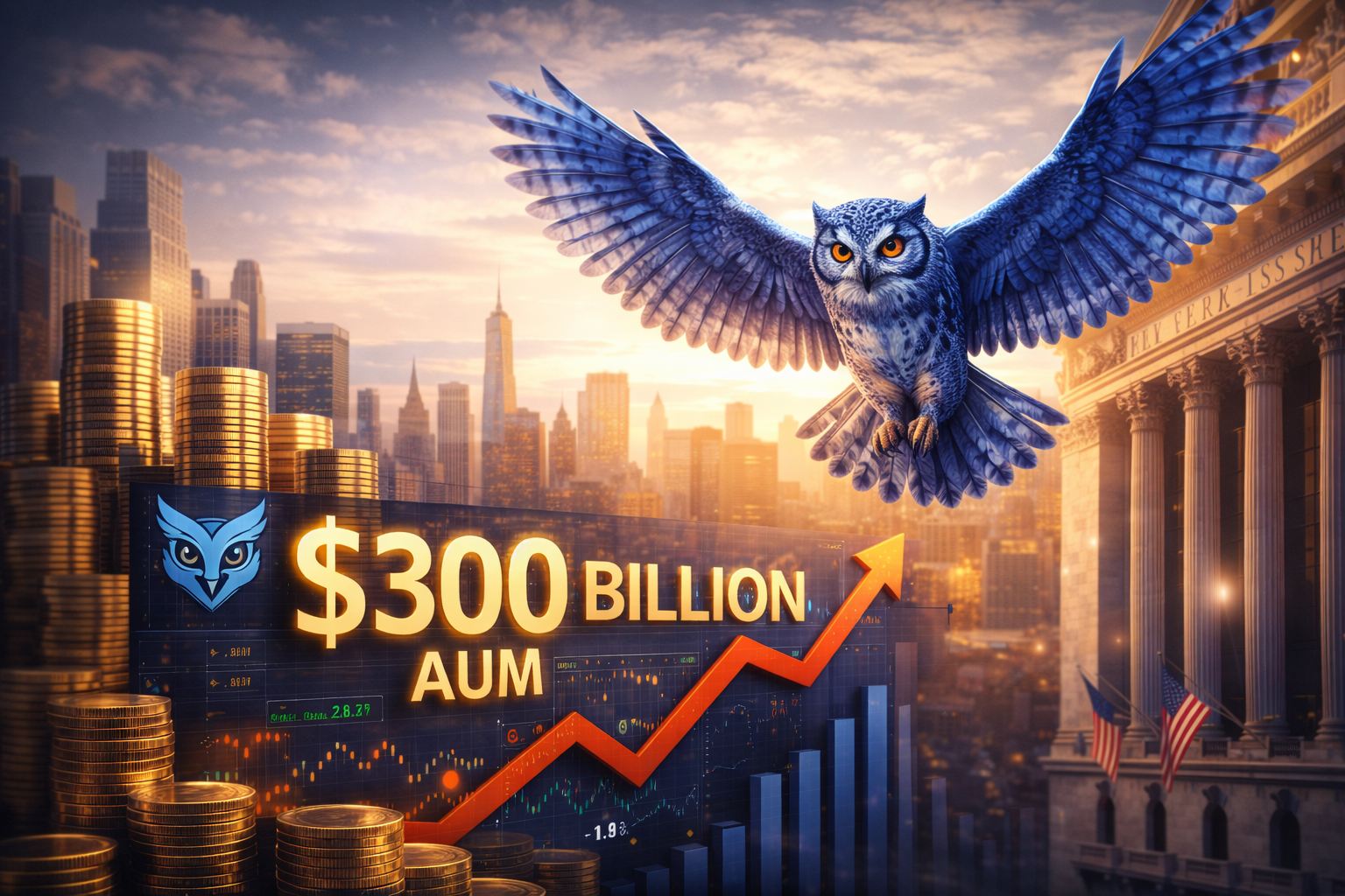 Blue Owl Soars Past $300 Billion AUM Milestone as Q4 Profits Beat Wall Street Estimates