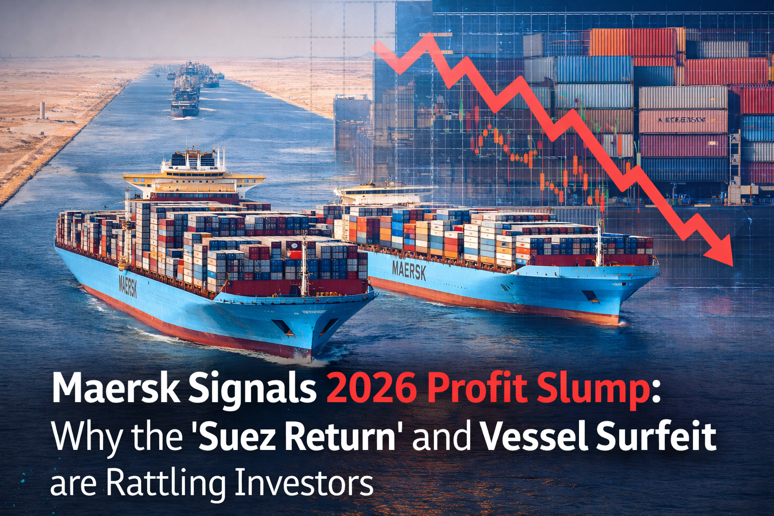 Maersk Signals 2026 Profit Slump: Why the "Suez Return" and Vessel Surfeit are Rattling Investors