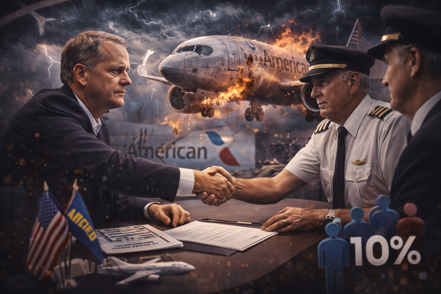 Turbulence at the Top: American Airlines CEO Agrees to Urgent Talks with Pilots Union