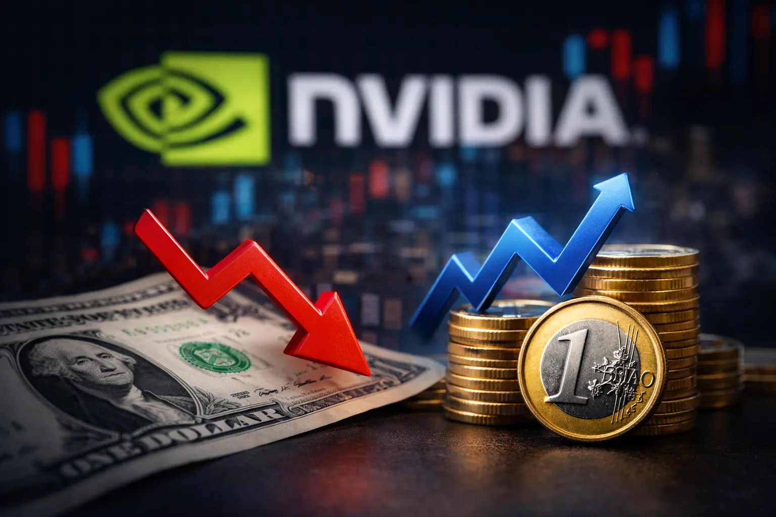 Dollar Slips Ahead of Nvidia Earnings; Euro Edges Higher