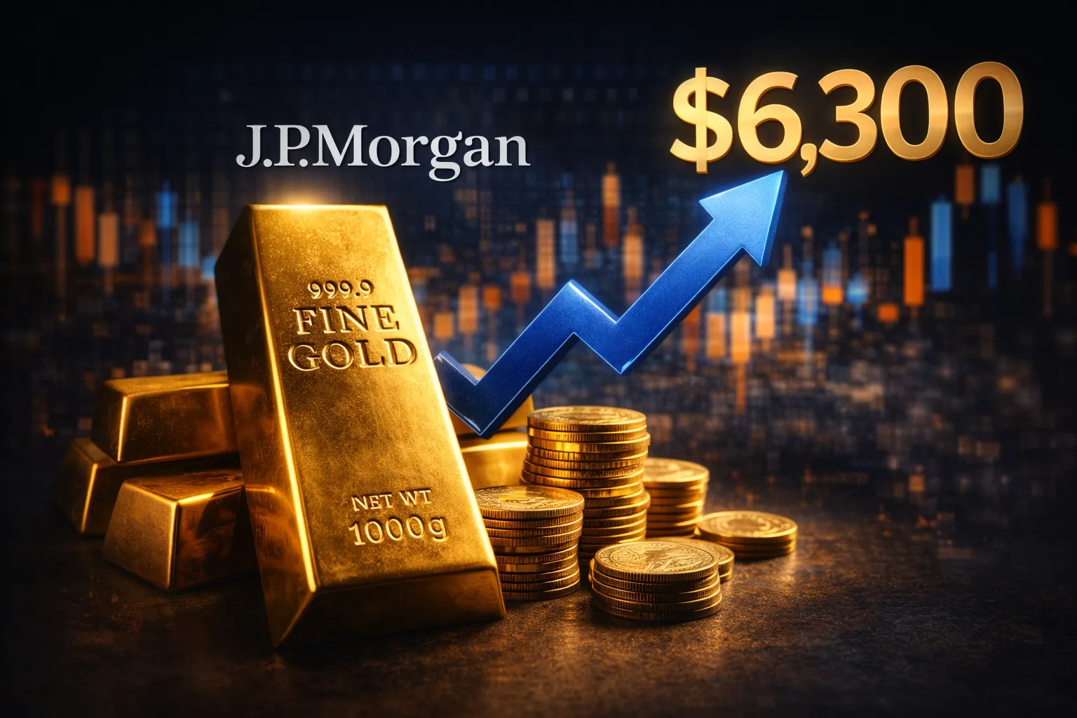 JP Morgan Forecasts Gold Price to Reach $6,300 by End of 2026