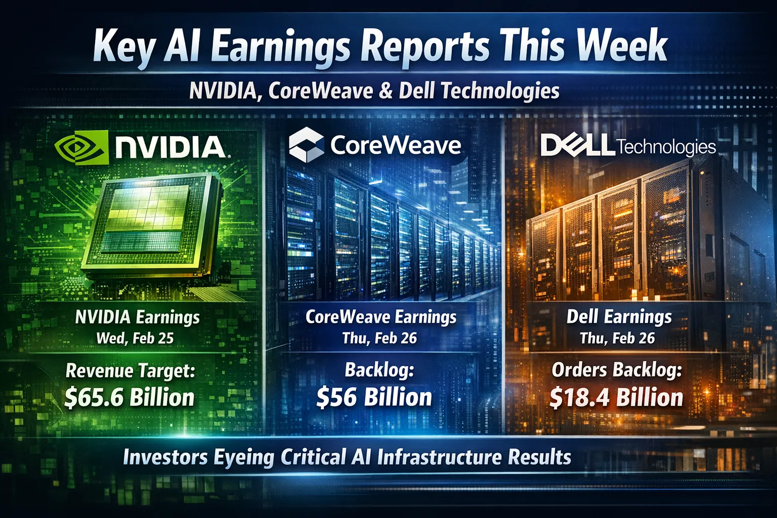 Key AI Earnings Reports This Week: NVIDIA, CoreWeave, and Dell Technologies