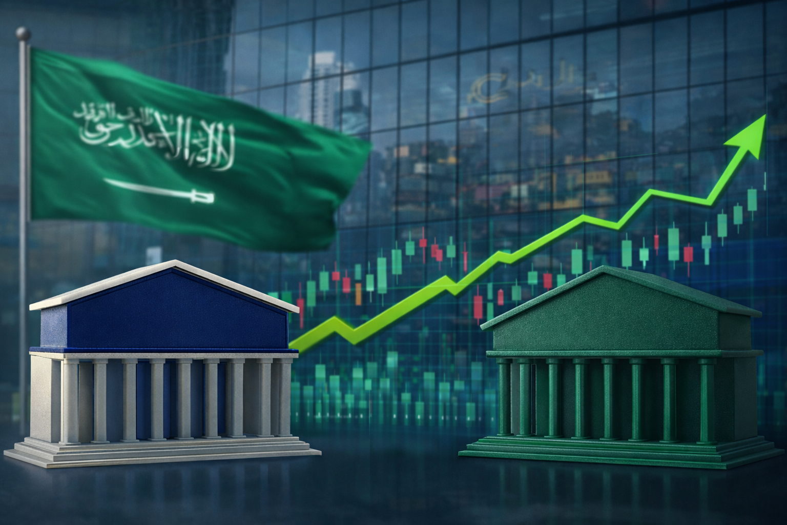 مؤشر سوق الأسهم السعودية يحقق مكاسب بنسبة 0.3% بدعم من نتائج البنوك
